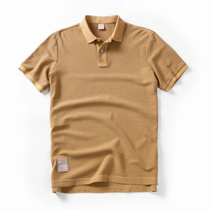 Nouveau été hommes mode coupe ample décontracté polos de haute qualité 100% coton conception personnalisée impression doux respirant Polo - Product Image 5