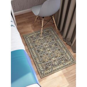 Alfombra con Estampado Geométrico para Sala de Estar, Oficina y Decoración de Casa de Campo, Alfombra de Terciopelo - Product Image 4
