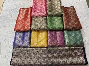 ผ้าทอเบาะผ้าไหมแจ็คการ์ดคุณภาพสูงผ้าทอสำหรับชุดแต่งงานงานหัตถกรรมขายส่งจำนวนมาก100% พรีเมี่ยม - Product Image 4