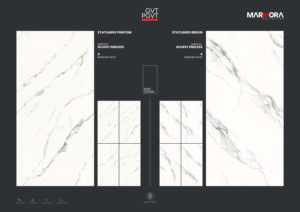 Carreaux de sol et de mur en porcelaine 600x1200 aspect pierre et marbre avec finition mate et brillante pour applications intérieures - Product Image 4