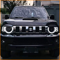 Pour Jimny JB23 JB33 JB43 2007-2017, ensemble de phares à LED à double faisceau de style Range Rover avec lentille de projecteur et clignotants séquentiels
