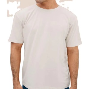 Camiseta de hombre de diseño personalizado, alta calidad, 100% algodón, cuello redondo, largo regular. - Product Image 1