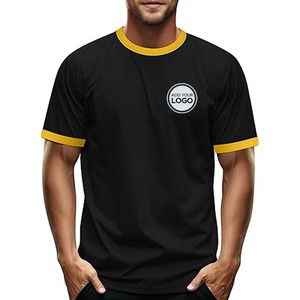 Camiseta con timbre unisex personalizada Camiseta para hombre, Camiseta de cuello redondo para hombre de peso medio de algodón - Product Image 1