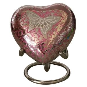 Urne Petit Coeur en Marbre Gris pour Cendres Humaines Urne Souvenir, avec Support Mini Urne Gris en Forme de Coeur - Product Image 6