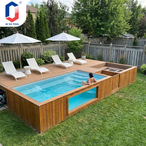 Piscina Prefabricada de Fibra de Vidrio para Jardín de Hotel con Bomba, Resistente a los Rayos UV, Ecológica, para Niños - Product Image 1