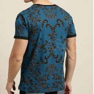 Camiseta de algodón 100% de calidad superior superventas para hombre, camiseta de sublimación de Color sólido con estampado de ajuste holgado al por mayor - Product Image 3