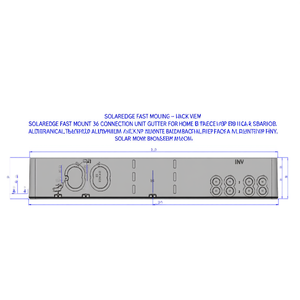 Unidad de Conexión SolarEdge Fast Mount 36 para Canalón, para Home Hub e Interfaz de Respaldo, Aleación de Aluminio - Product Image 2