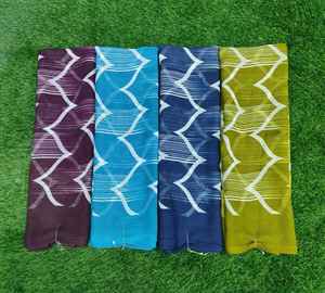 Saree imprimé crêpe meilleure qualité saree 6 mtr prix de fabrication - Product Image 1