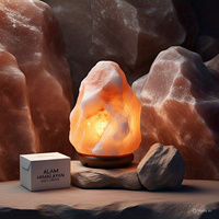 Maßgefertigte Himalaya-Salzlampe in Natürlicher Form, Umweltfreundliche Handarbeit, Heimdekoration, Feng Shui Pyramide, Musik-Kreuz, Blume