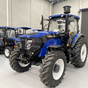 Tracteur agricole Lovol 4304 4x4 à transmission par engrenages, cabine fermée, bleu, 120 CV, haute productivité, tracteur utilitaire agricole - Product Image 1