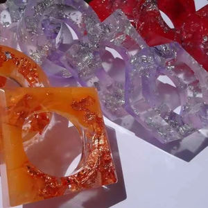 Anneaux de serviette en résine, restaurant, mariage, fête, décoration de table, fabrication artisanale, anneaux de serviette en résine personnalisés - Product Image 1