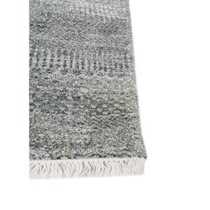 Alfombra Kairos Azul de Lana y Viscosa Anudada a Mano, Color Sólido Abstracto para el Hogar, Pasillo, Dormitorio, Forma Rectangular, Hecha a Mano-SKWV-110 - Product Image 4