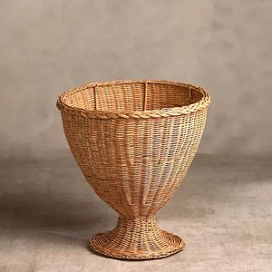 Elegante estante de exhibición de macetas de ratán y hierro para uso doméstico en interiores y exteriores, soporte de planta para plantar - Product Image 6