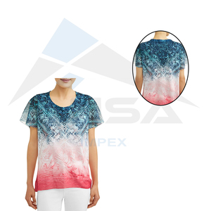 Oem ระเหิดเสื้อ T สําหรับผู้หญิงครึ่งแขนคุณภาพดีที่สุดระเหิดเสื้อ T สําหรับผู้หญิงเสื้อ T สไตล์ใหม่ - Product Image 5