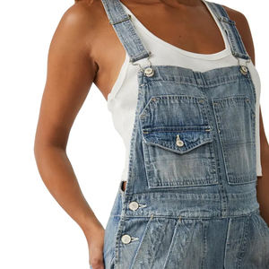 Offre spéciale Combinaison sur mesure pour femmes Meilleure qualité Denim doux et respirant Excellent rapport qualité/prix Style décontracté Combishort - Product Image 6