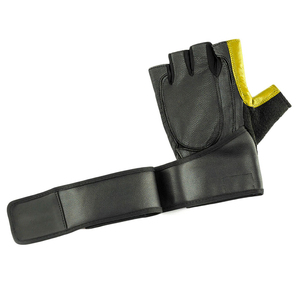 Guantes de levantamiento de pesas de medio Dedo de entrenamiento profesional Unisex personalizable cuero neopreno Alta Calidad resistente al agua - Product Image 6
