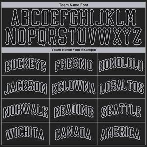 Camiseta de béisbol auténtica negra-gris personalizada - Product Image 2