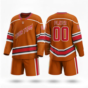 Tenues de hockey sur glace professionnelles, entièrement personnalisées, kit de sublimation, service OEM, respirant, séchage rapide, taille adulte - Product Image 6