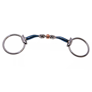 บิตม้าแบบหลวมชนิด Double Joint Snaffle Bit  ปากบิตขัดเงาเรียบ สำหรับขี่ม้า อุปกรณ์สัตวแพทย์ - Product Image 1