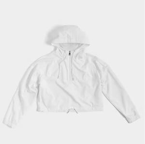 Nueva moda personalizada al por mayor cordón ajustable recortada Sudadera con capucha para mujer Fitness sudaderas con capucha - Product Image 5