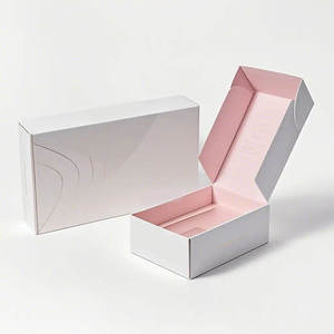 Custom Kraft Corrugated Cardboard Shipping <b>Box</b> with Handle Matt Lamination & Embossed Finish for E-Commerce Apparel Packaging - Product Image 5