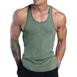 Débardeur de fitness décontracté pour hommes à séchage rapide été tricoté GYM entraînement maillot de corps élastique gilet de sport ample pour la course à pied respirant - Product Image 6