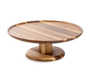 Soporte de pastel de madera grabado con logotipo personalizado, artículo de regalo de gran venta para bodas, aniversarios y eventos corporativos - Product Image 5