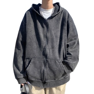 Sudaderas con Capucha para Hombre, Tejido de Punto con Lavado Ácido, Secado Rápido, Transpirables, Ligeras, de Spandex/Poliéster, con Logotipo Personalizado - Product Image 5