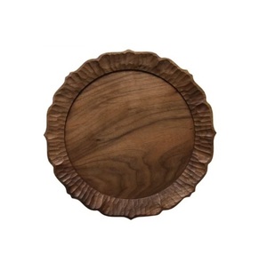 Assiette de présentation en bois naturel artisanal de qualité supérieure, finition écologique, 100 pièces MOQ, style moderne durable, utilisation à domicile, restaurant, hôtel - Product Image 1