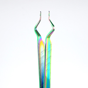 Pince à épiler pour extensions de cils, pointe précise pour application et isolation, outil à pointe fine, très tendance - Product Image 1