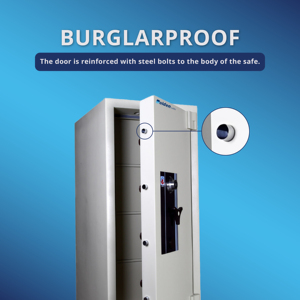 Văn phòng công ty chống cháy tài liệu an toàn Kích thước 4 chống cháy trộm Hộp An toàn cho các tập tin có giá trị bán buôn - Product Image 6