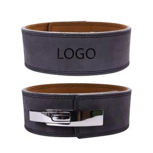 GAF Weightlifting 4 Inch Leather Powerlifting Weightlifting <b>Belt</b> Lever Buckle <b>White</b> <b>Belt</b> POWERLIFTING BACK <b>for</b> Men and <b>WOMEN</b> - Product Image 2
