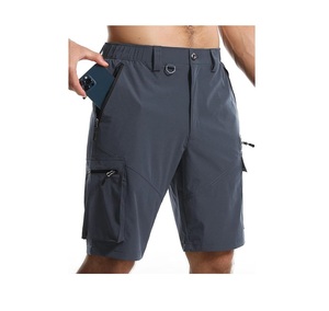 Shorts cargo de randonnée pour hommes, personnalisés OEM, décontractés, brodés, à séchage rapide, shorts de pêche, plusieurs poches, poche de sécurité, extérieur - Product Image 4
