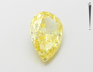 Diamante Cultivado en Laboratorio HPHT CVD de 1.33 Ct, Certificado IGI GIA, Amarillo VVS VS, Corte Perla, Diamante Suelto - Product Image 5