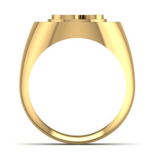 <span class=keywords><strong>Om</strong></span> Chevalière Design 14kt Solide Jaune Rose Blanc Or Fine Jewelry Bague en diamant de laboratoire rond pour hommes Cadeau d'anniversaire de mariage à la mode - Product Image 5