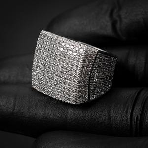 Premium GRA Certified VVS Moissanite Diamond 925 Sterling <b>Silver</b> Iced Out Hip Hop Micro Pave Statement Pinky <b>Ring</b> For <b>Men</b> - Product Image 5