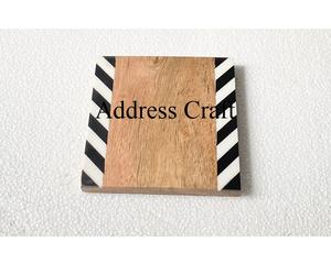European and American Style Wood Resin <b>Coasters</b> 2026 Trendy Resin <b>Coasters</b> Best Quality Tableware Decorative <b>Coasters</b> <b>for</b> <b>Drinks</b> - Product Image 4