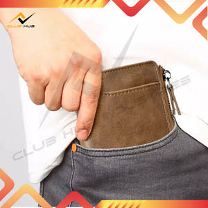 Cartera de Cuero Resistente con Bloqueo RFID para Hombre, Tarjetero, Monedero con Cremallera, Impermeable, Color y Logotipo Personalizables con Degradado - Product Image 3