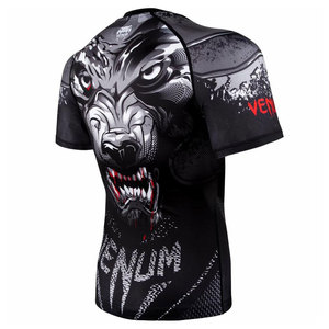 MMA manga larga personalizada Rash Guard camisa de compresión ajuste personalizado para BJJ Grappling Gym Jiu Jitsu Stretch Kimono De Jiu Jitsu - Product Image 4
