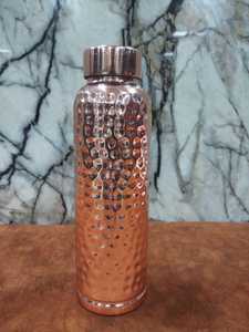 Botella de agua de cobre martillado personalizada de 950 ml, fábrica al por mayor, botella de agua de cobre más vendida, botella de cobre amigable para viajes - Product Image 2