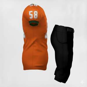 Pantalon à taille élastique, impression personnalisée complète, ensemble de maillot de football américain, sur mesure pour hommes, femmes et jeunes - Product Image 6