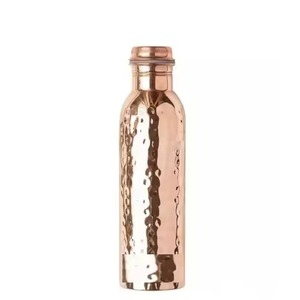 Elegant Hammered Copper <b>Bottle</b> With Premium Shine For Healthy Hydration And Stylish Everyday Living - Product Image 2