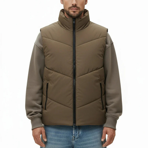 Chaleco Acolchado Sin Mangas Personalizado con Logotipo para Hombre, con Cuello Alto y Cremallera, Fabricado por Antique Fashion - Product Image 2