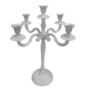 เชิงเทียนโลหะและแก้วสีบรอนซ์สำหรับตกแต่งโต๊ะในบ้านและคริสต์มาสทำด้วยมือ - Product Image 6