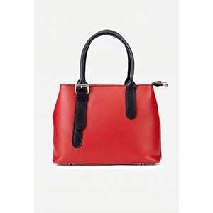 Borsa a Tracolla Strutturata da Donna in Vera Pelle di Doppio Strato, Made in Italy, Art. 25402" - Product Image 4