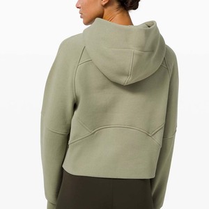Hot Selling Customized Logo Printing <b>Winter</b> Front Women Crop <b>Top</b> Hoodies-Light Weight Breathable Casual Wear - Product Image 6