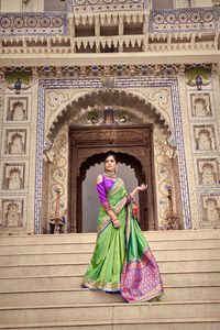 Dernière soie de soie pure avec une belle blouse de créateur Patola Print - Product Image 5