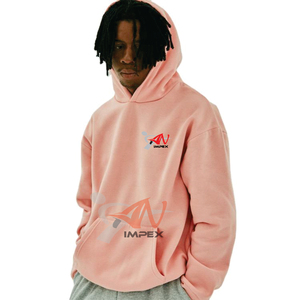 เสื้อฮู้ดสวมหัวสำหรับผู้ชายเสื้อสเวตเชิ้ตสำหรับฤดูหนาวพิมพ์โลโก้แบบกำหนดเองทำจากวัสดุขนแกะยืดหยุ่น - Product Image 4