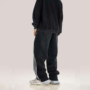 ชุดวอร์มพิมพ์ลายสกรีนและฟอกสี คุณภาพพรีเมียม ผ้าฝ้ายฟลีซ 100% สำหรับผู้ชาย น้ำหนักเบา สไตล์สตรีทแวร์ - Product Image 5