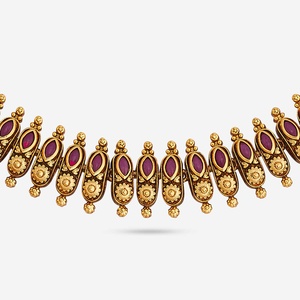 Antique Zircon <b>Necklace</b> for Wedding Occasions Year 188910 - Product Image 4